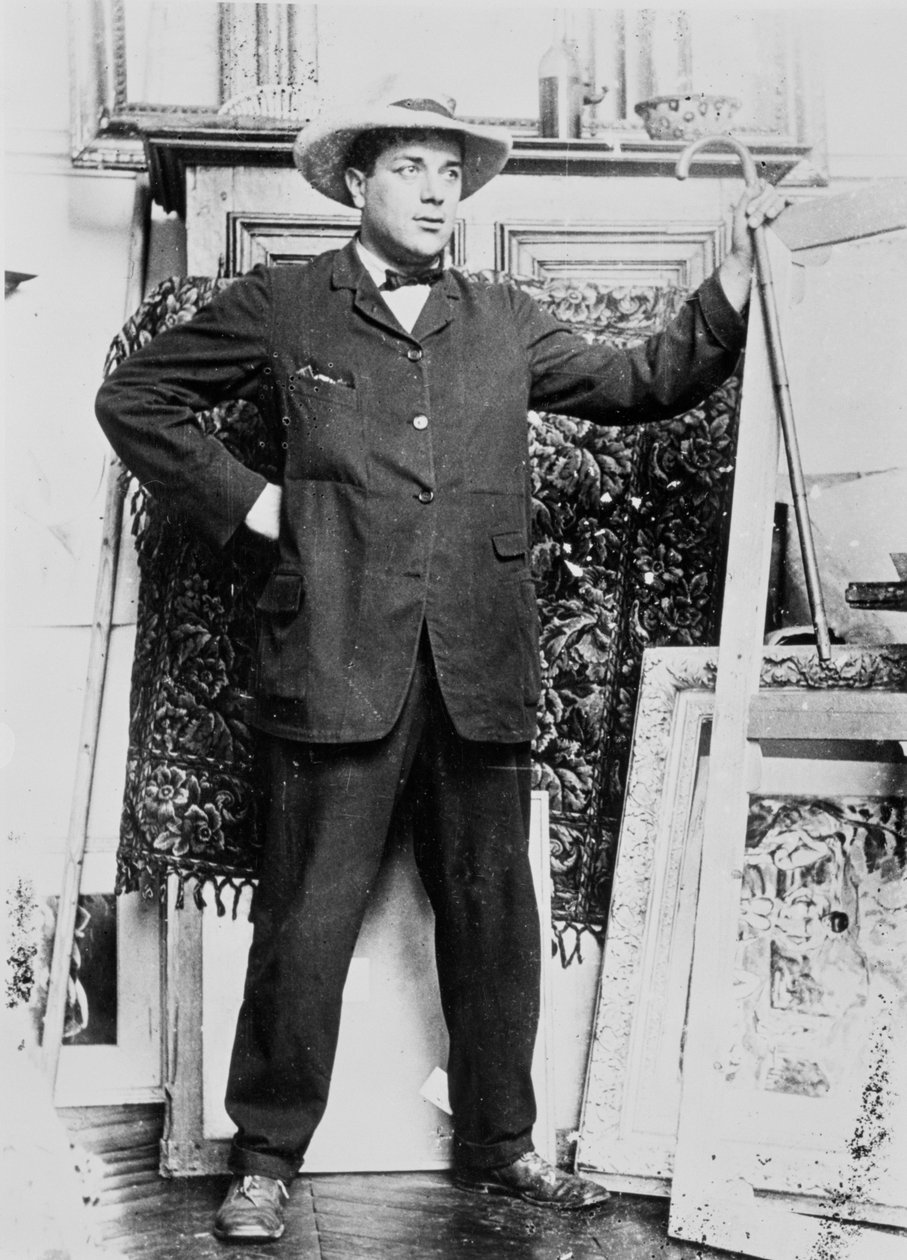 Georges Braque的肖像（1882-1963） 作者 法语学校