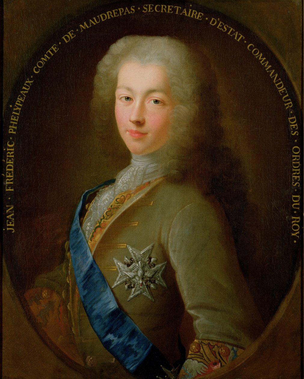 Jean Frederic Phelypeaux的肖像（1701-81）Maurepas伯爵 作者 法语学校