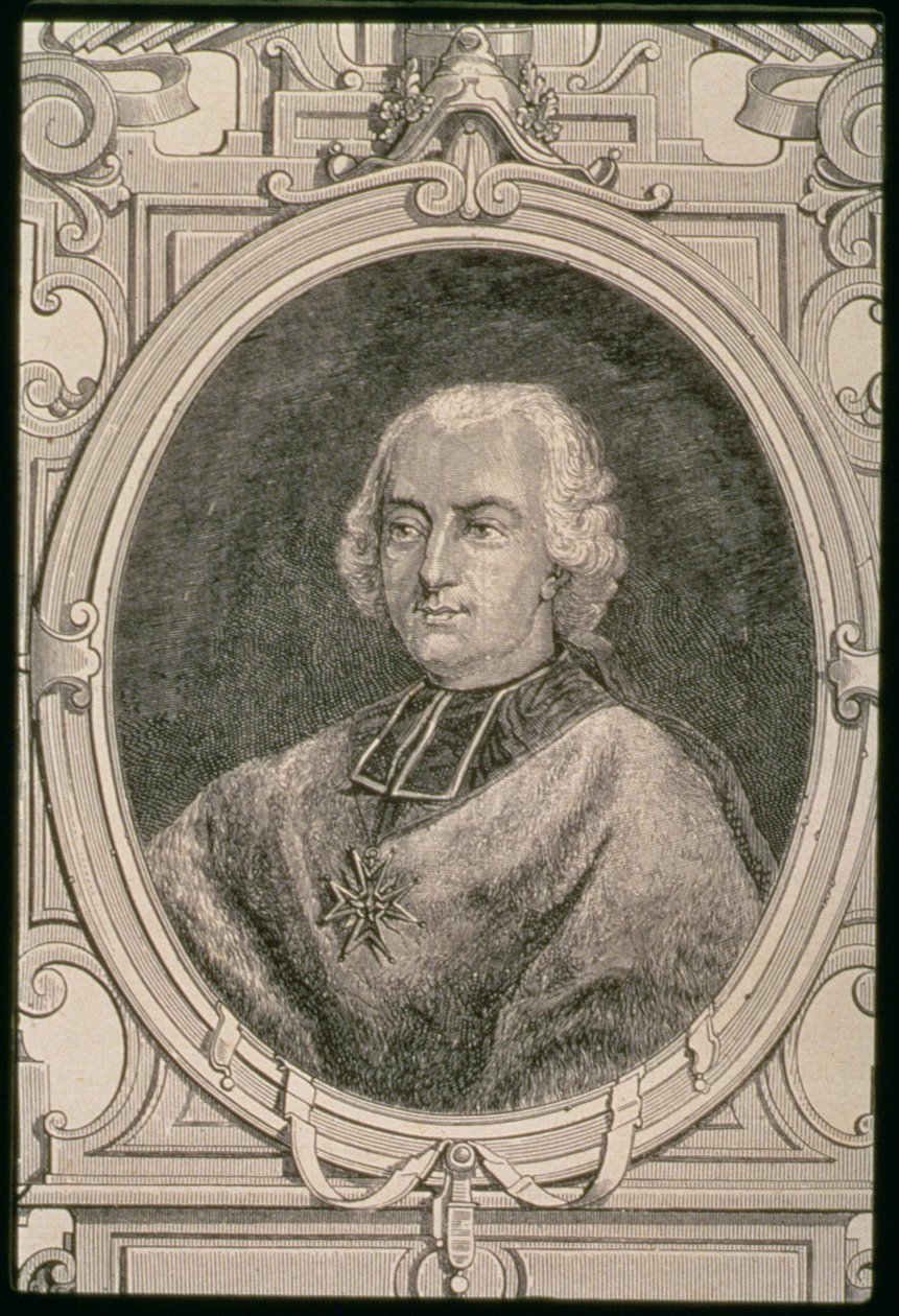 Rohan-Guemenee王子Louis Rene Edouard的肖像（1734-1803） 作者 法语学校