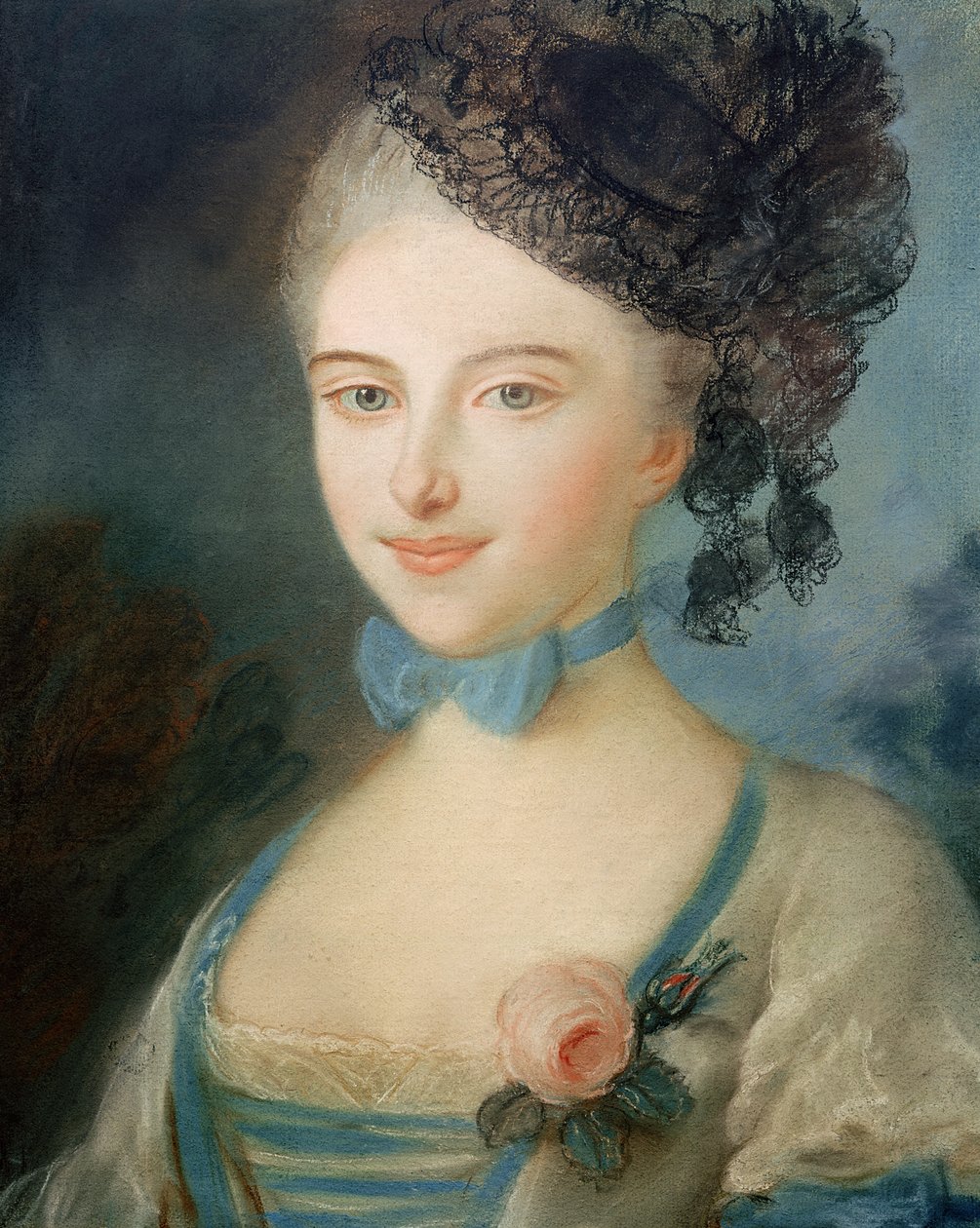 巴尔扎克夫人的肖像，c.1798 作者 法语学校