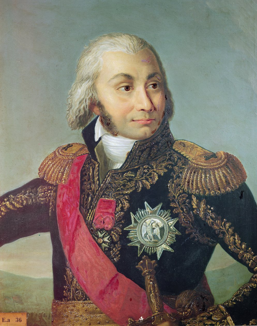 元帅Jean-Baptiste Jourdan的肖像（1762-1833） 作者 法语学校