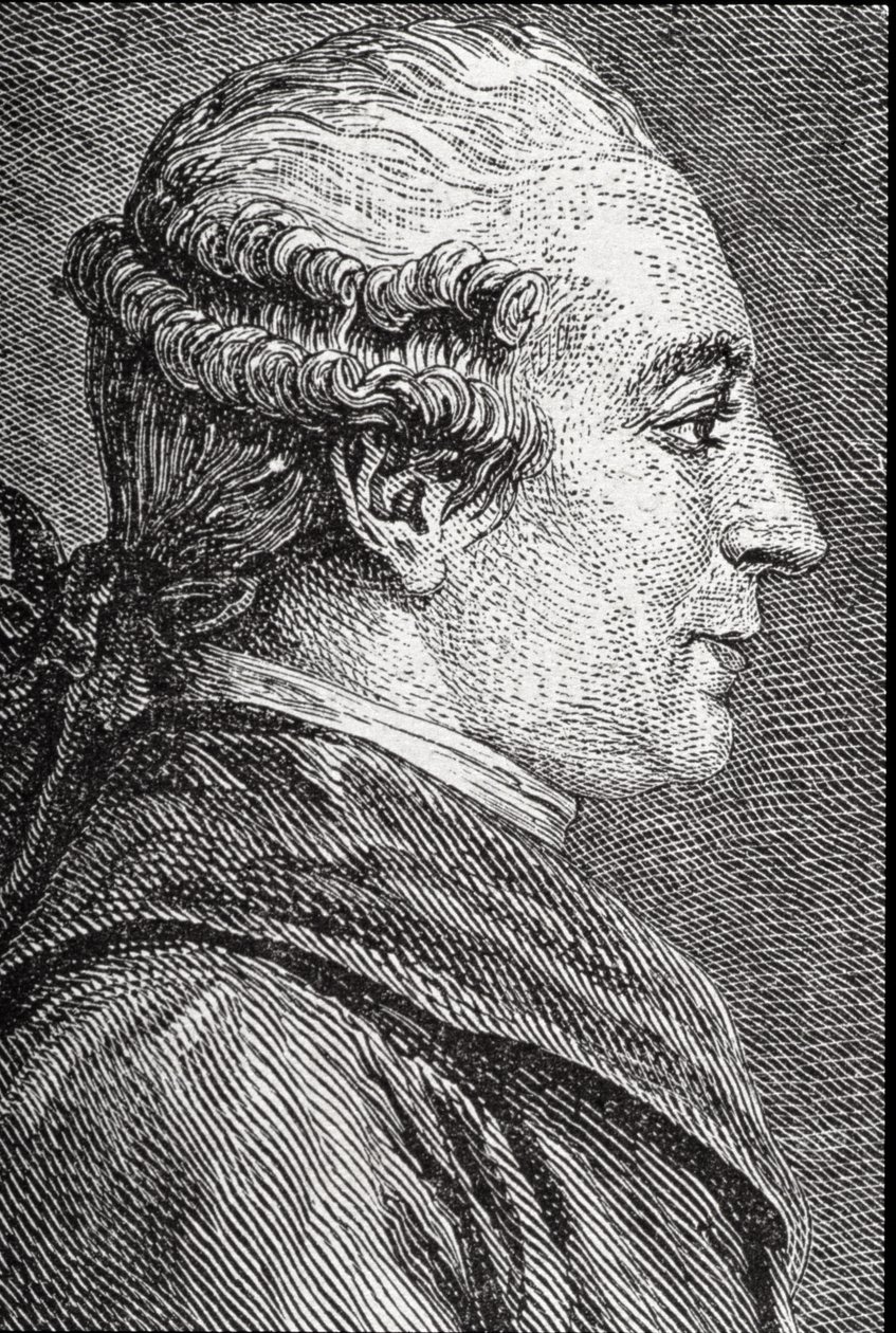 Beaumarchais的Pierre Augustin Caron的肖像（1732-99） 作者 法语学校