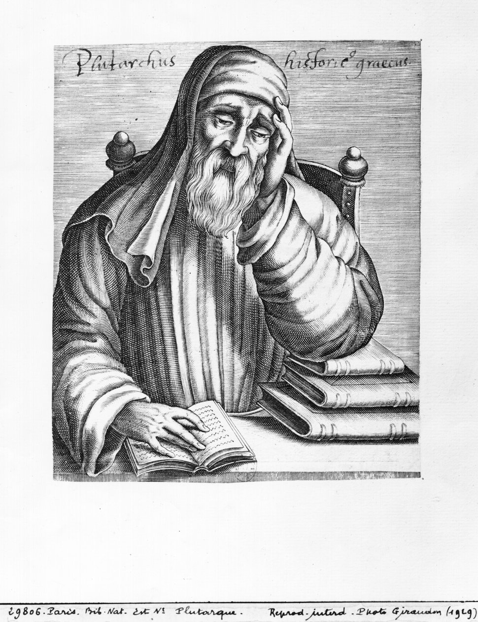 普鲁塔克的肖像（c.46-c.120） 作者 法语学校
