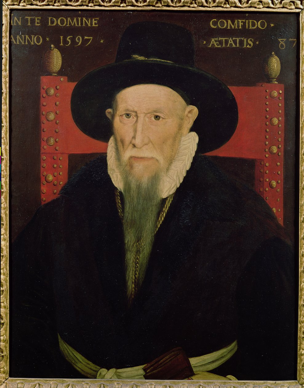Theodore Beze的肖像（1519-1605） 作者 法语学校