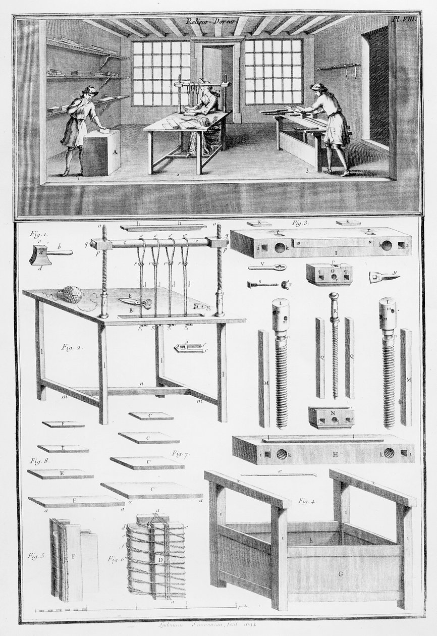 Bookbinder，由Ludovic Simeanneau印制 作者 法语学校