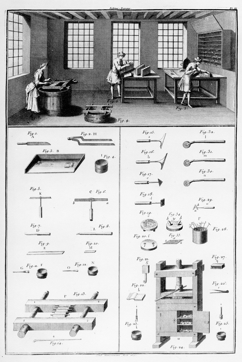 Binder-Doreur，由Ludovic Simonneau印制 作者 法语学校