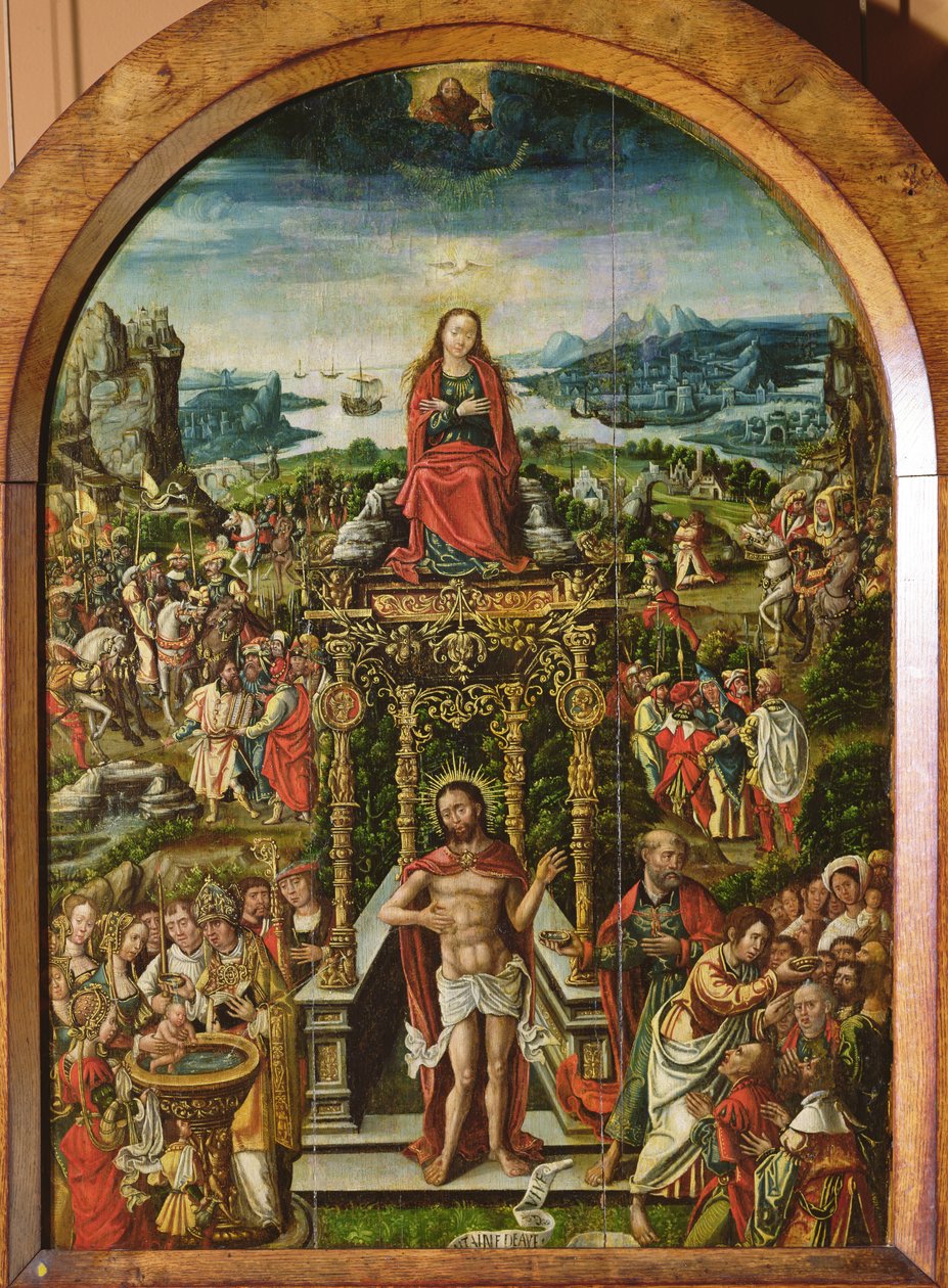 Ou Roche la Fontaine水生活喷泉，1567 作者 法语学校