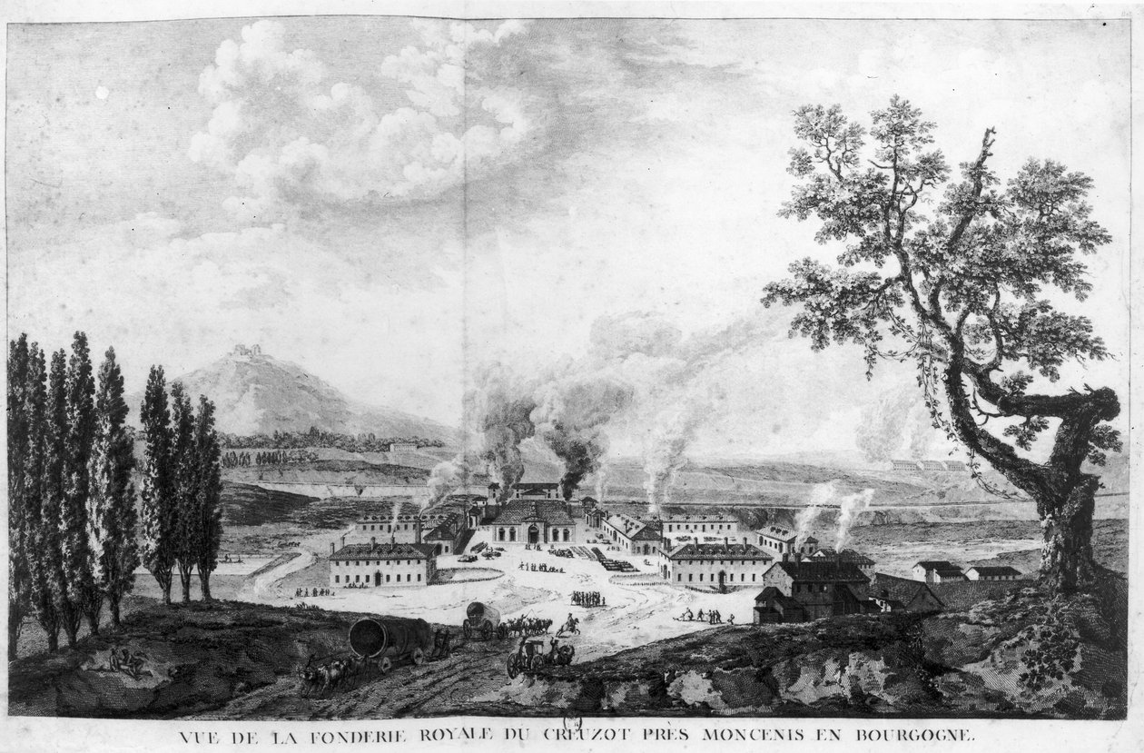 1787年Le Creusot的皇家铸造厂 作者 法语学校