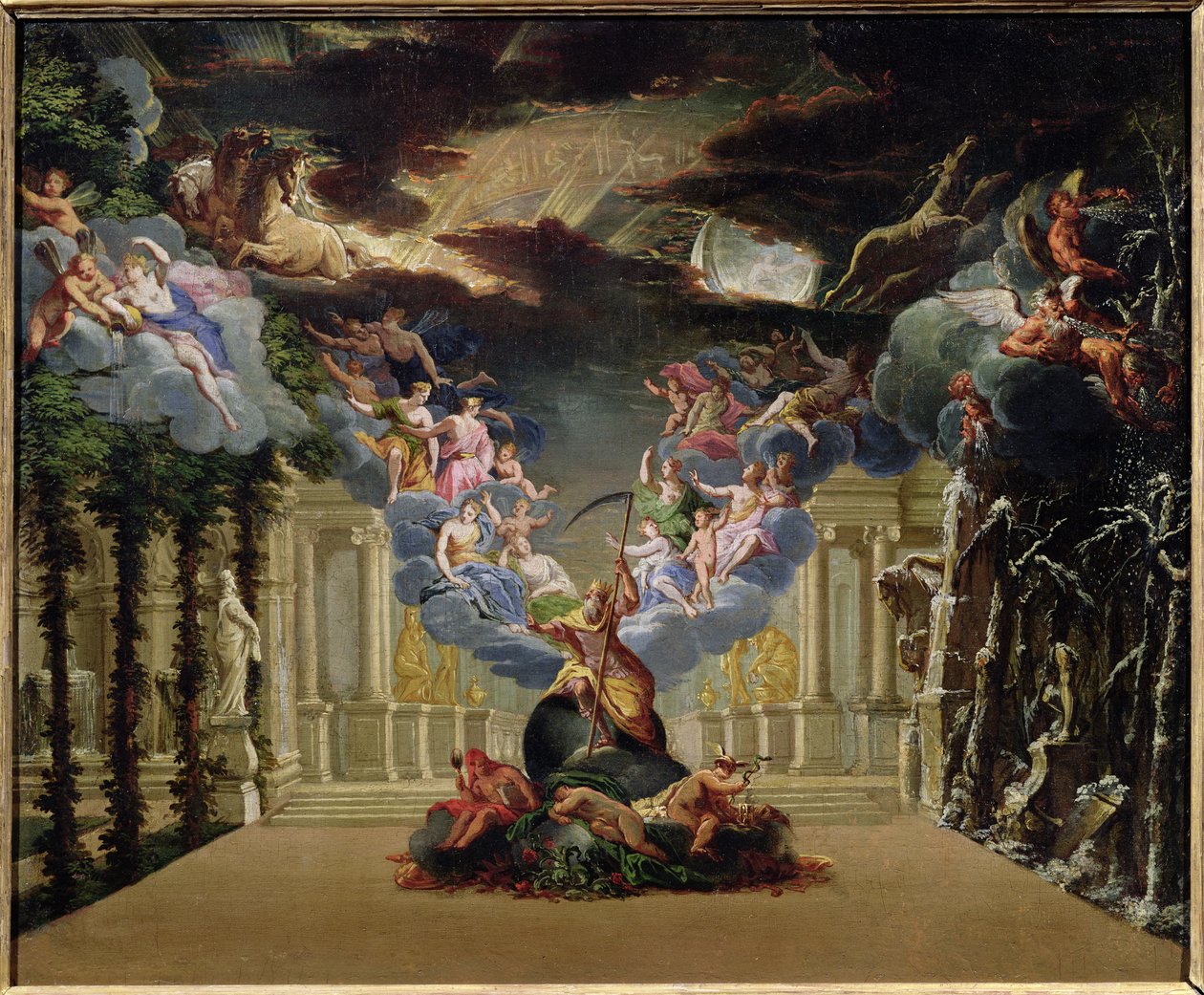 由Jean-Baptiste Lully设计&39;Atys&39;（1632-87） 作者 法语学校