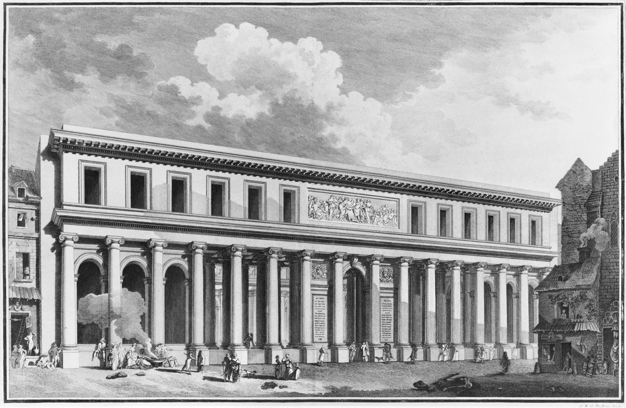 巴黎外科学院，由Claude Rene Gabriel Poulleau（b.1849）1773年刻 作者 法语学校
