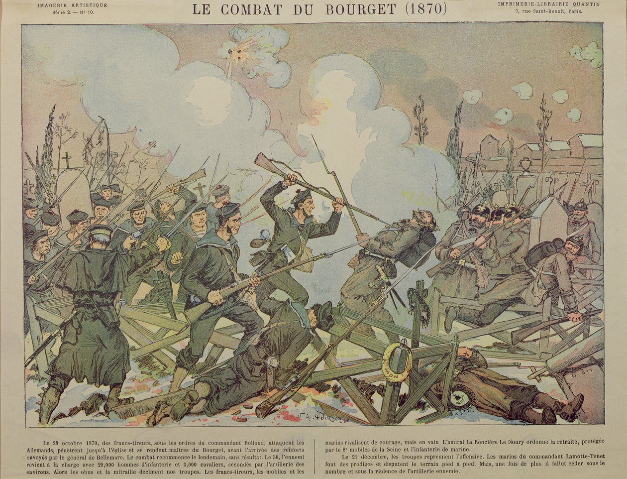 布尔歇之战（1870年10月28日），1887年 作者 法语学校