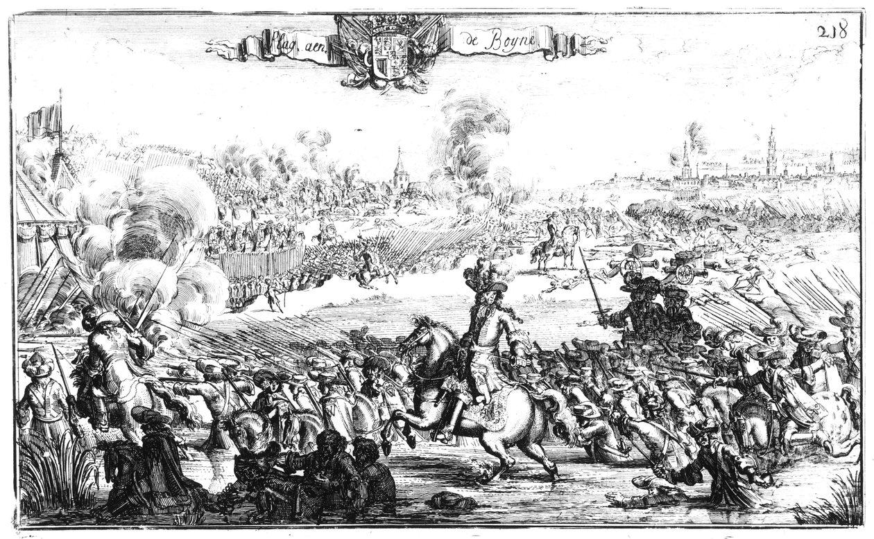 博恩战役，1690年7月1日 作者 法语学校