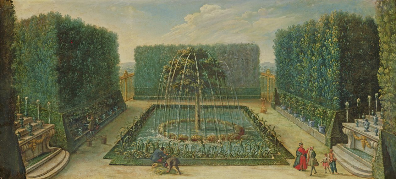 十八世纪初的Bosquet du Marais 作者 法语学校