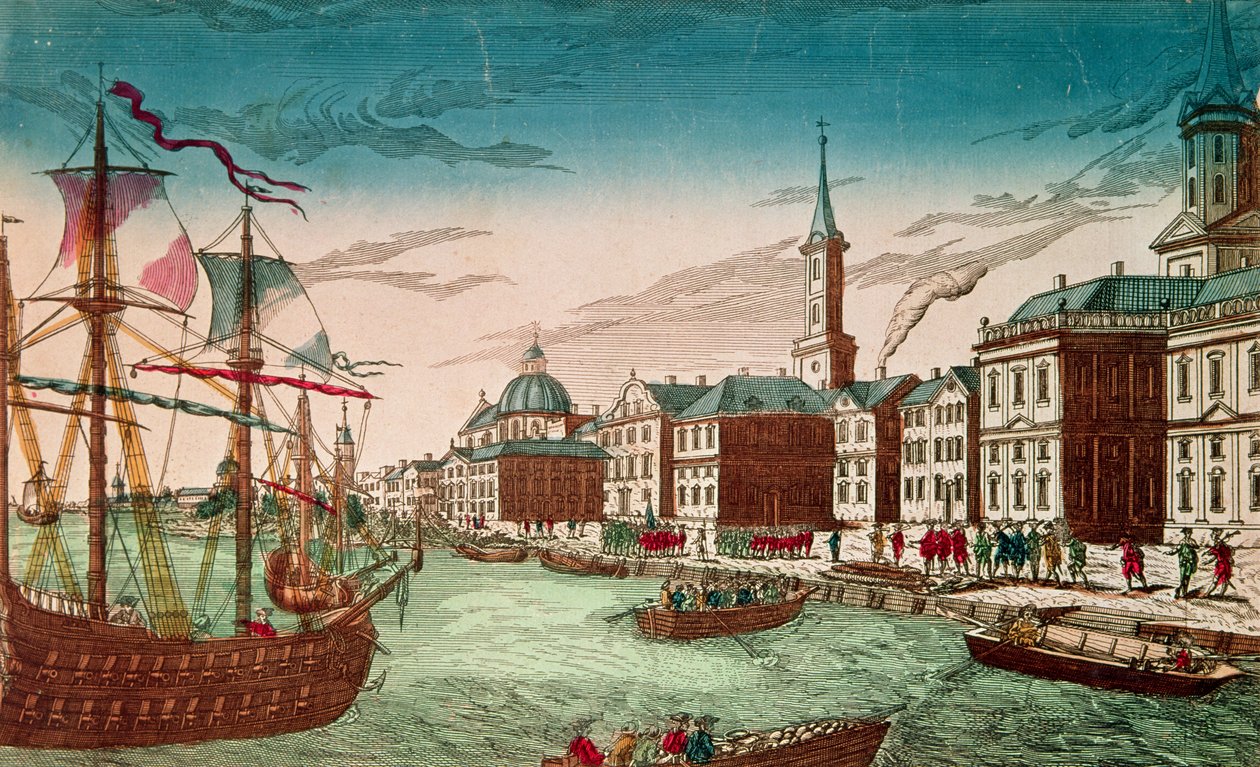 1776年9月在纽约登陆英国军队，酒吧。作者：J. Chereau，巴黎 作者 法语学校