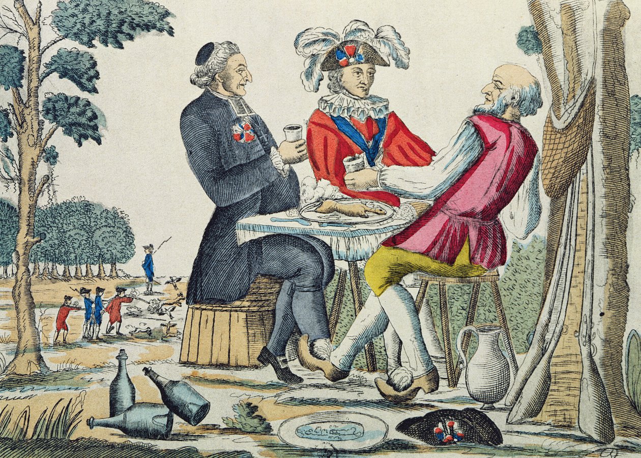 爱国小吃，三个庄园的重聚，1789年8月4日 作者 法语学校
