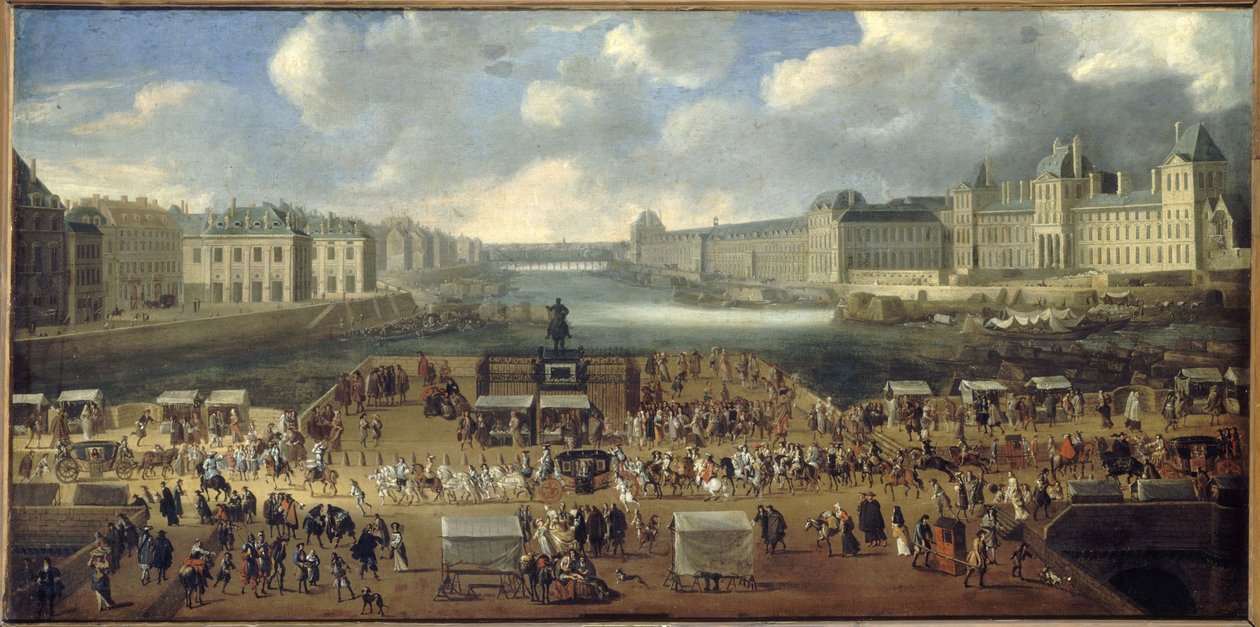 Pont-Neuf游行队伍，1665-69 作者 法语学校