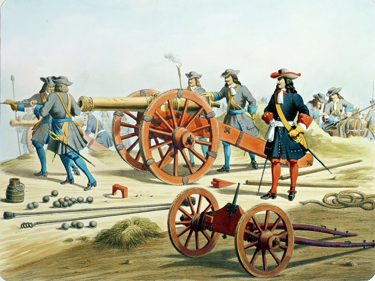 1871年国王的Fusilliers军团，来自Moltzheim的&39;L&39;Artillerie Francaise&39; 作者 法语学校