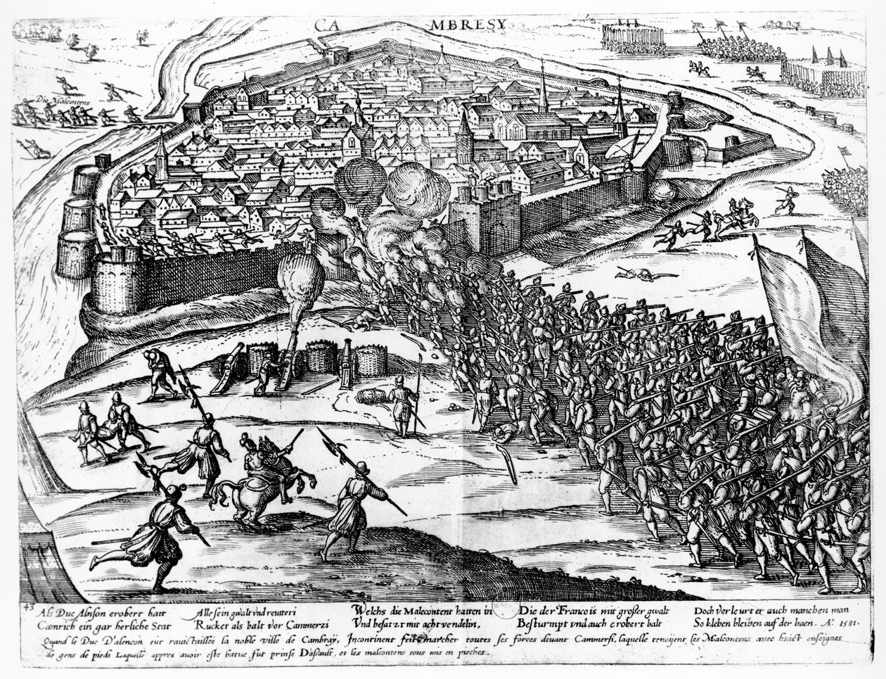 康布雷围城，1581年9月 作者 法语学校