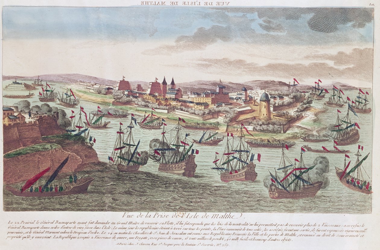 围攻马耳他，1798年6月12日 作者 法语学校