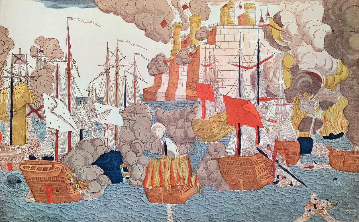 纳瓦里诺围城，1827年10月20日 作者 法语学校