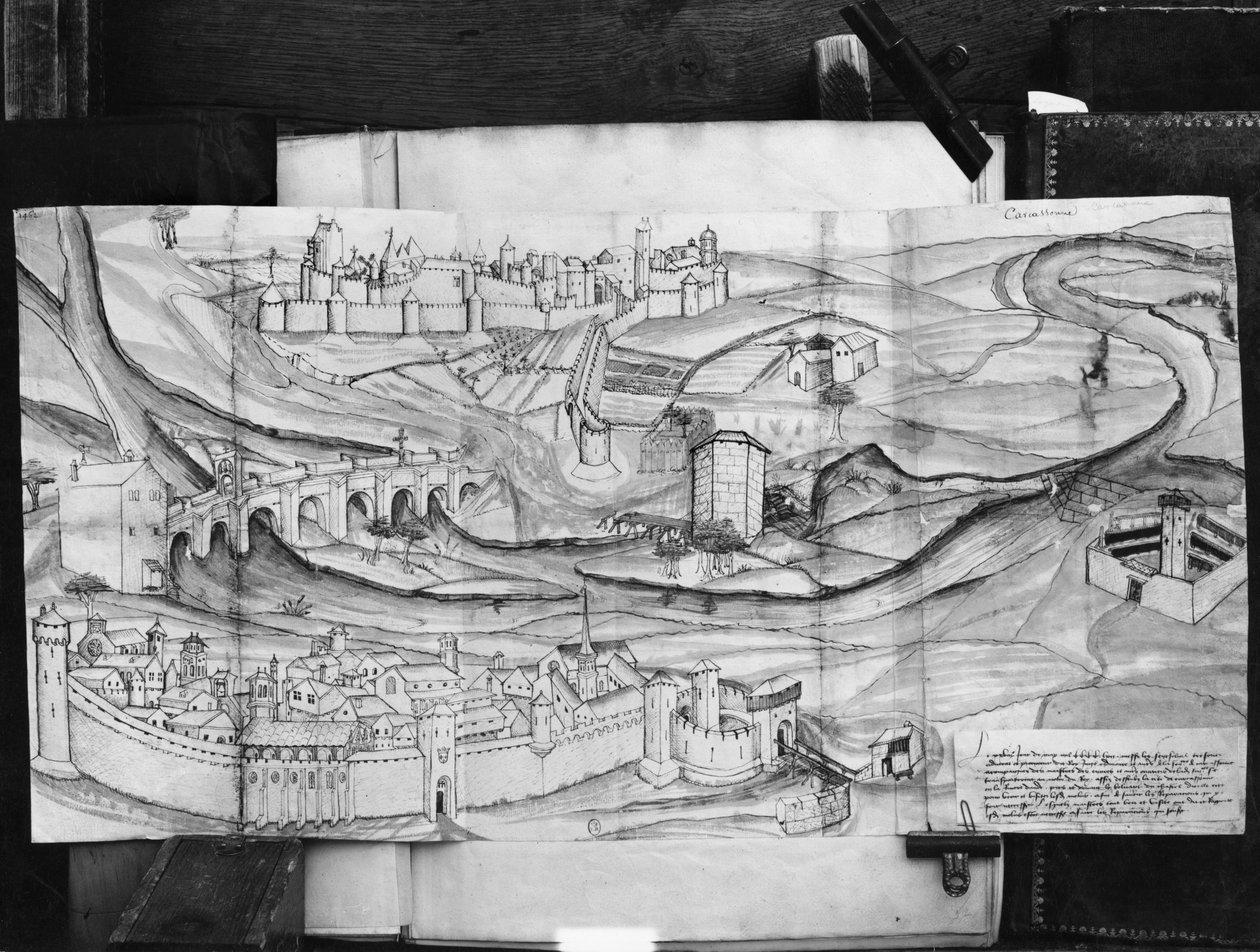 卡尔卡松市和村庄，1462年 作者 法语学校