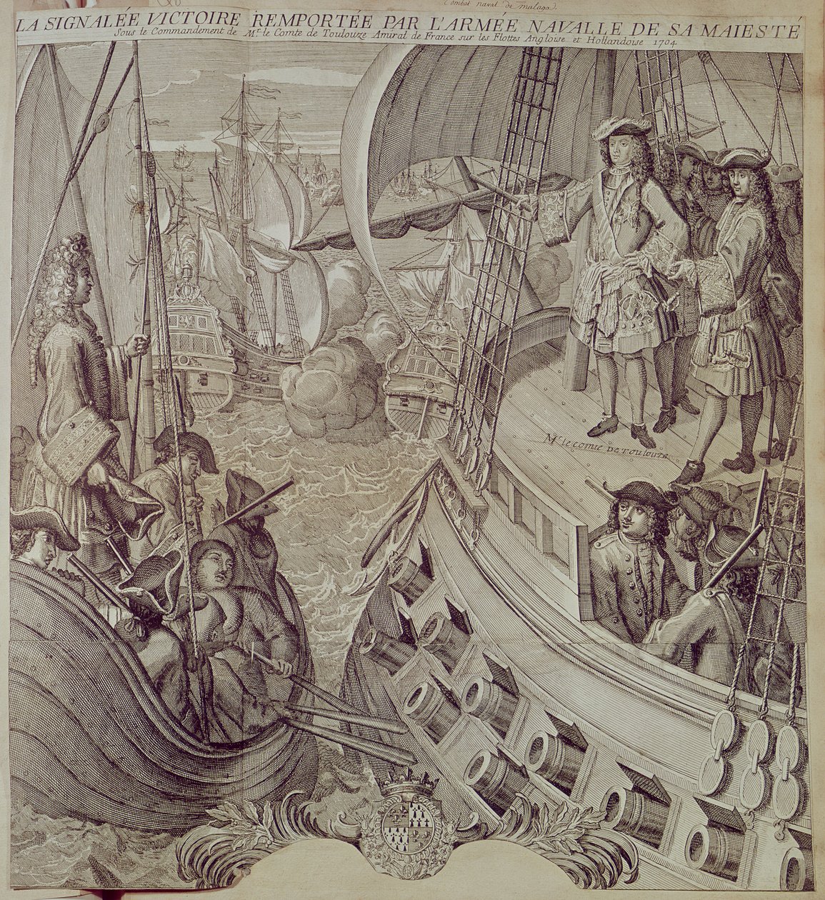 路易十四海军（1638-1715）在1704年对英国和荷兰舰队的胜利 作者 法语学校