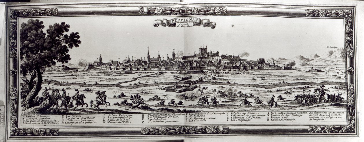 观点的佩皮尼昂，法国南部，c.1645 作者 法语学校