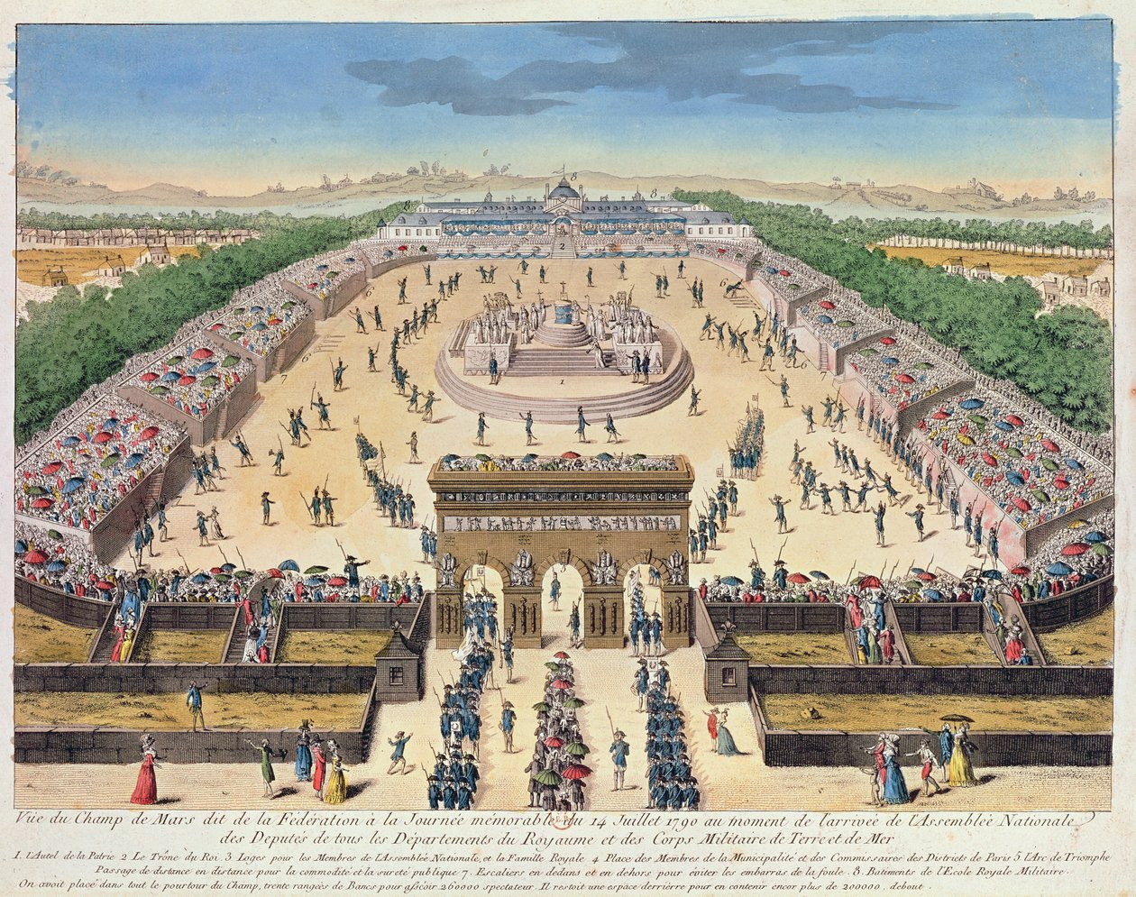 查看香榭丽舍大街，1790年7月14日 作者 法语学校
