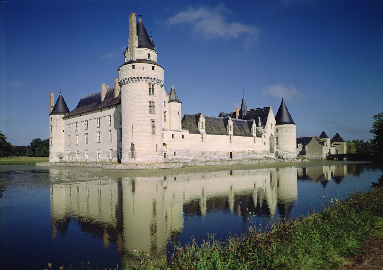 保留的视图和Chateau du Plessis-Bourre的南部和东部立面，建于1468-73 作者 法语学校