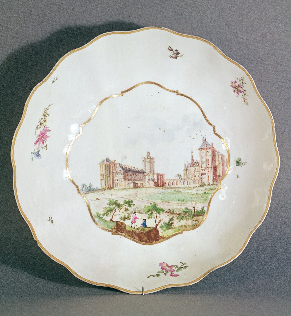 Vincennes plate，c.1745（瓷器） 作者 法语学校