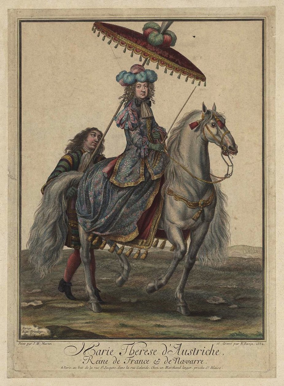 西班牙的玛丽亚·特蕾莎（Maria Theresa），1638年至1683年，法国和纳瓦拉皇后，1682年 作者 法国大师