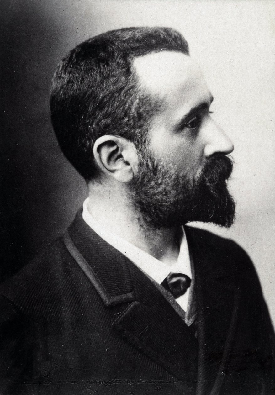 Alphonse Bertillon (1853-1914)，法国学者，人体测量学的创造者。 作者 法国摄影师