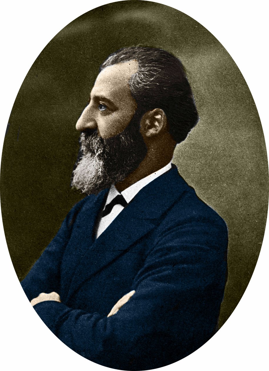 HENRI MOISSAN 法国化学家和药剂师 1852 - 1907。 作者 法国摄影师