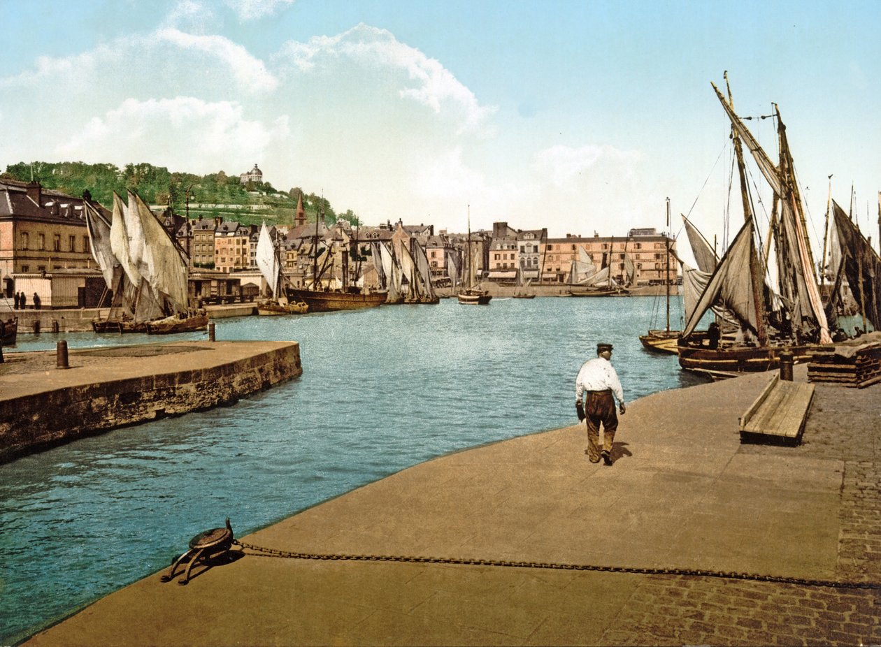法国翁弗勒尔港，1890-1900 作者 法国摄影师