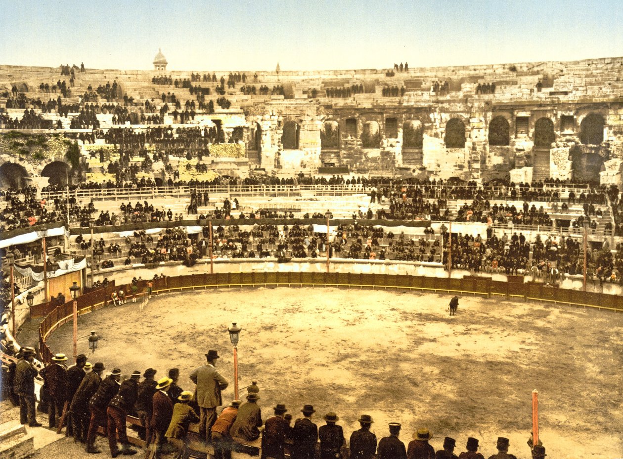 1890年至1900年在尼姆的露天剧场内 作者 法国摄影师