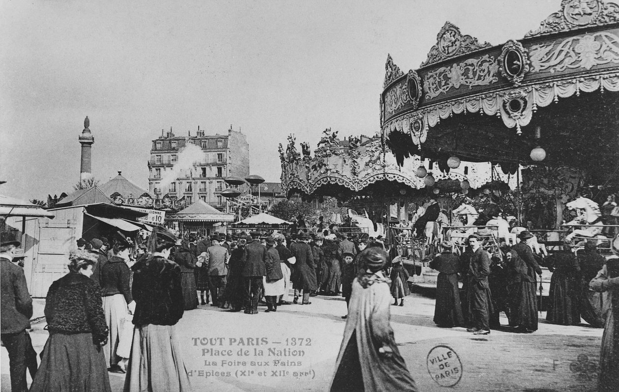 The Throne Fair，Place de la Nation，Paris，c.1900 作者 法国摄影师