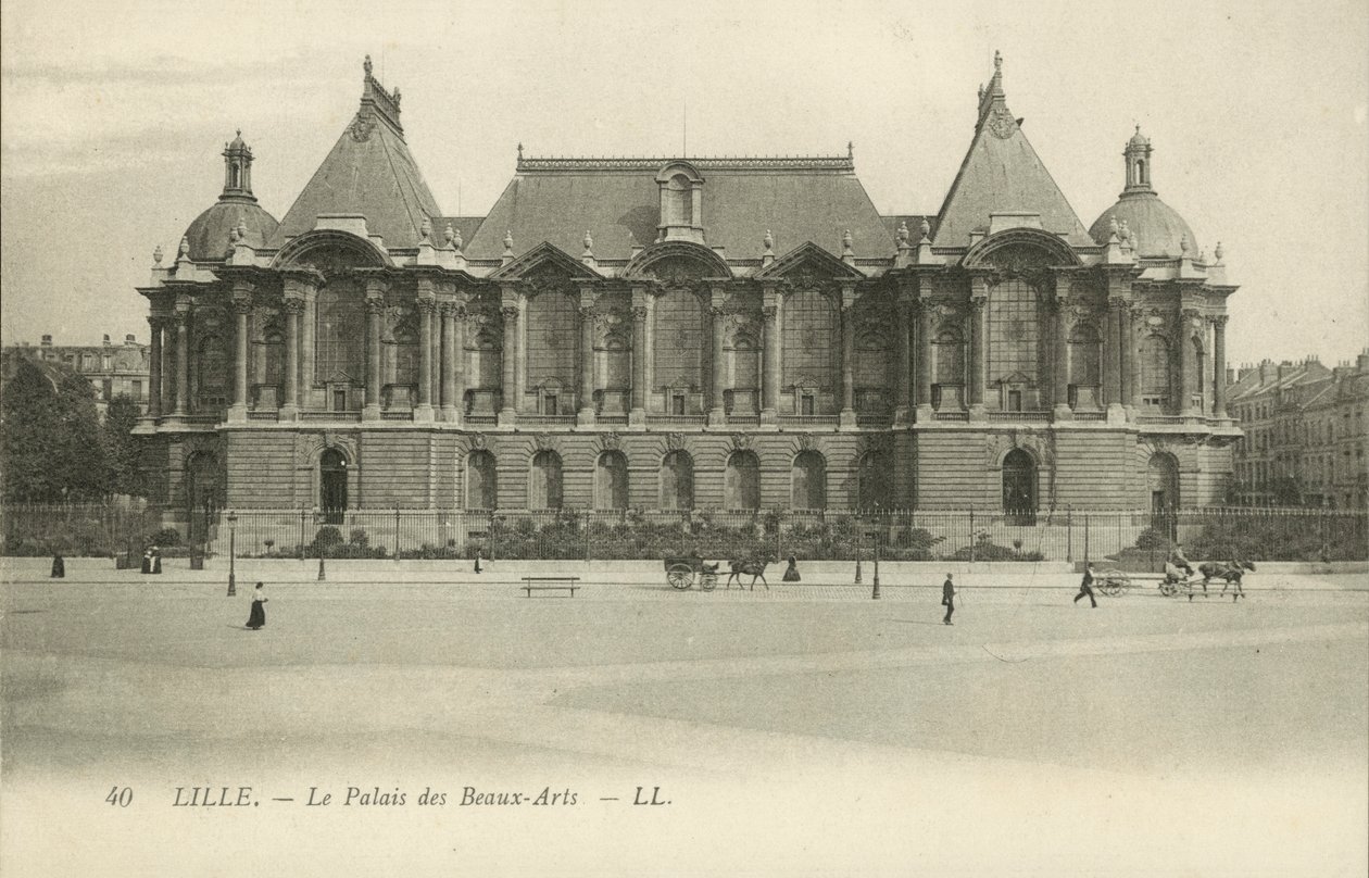 里尔，美术宫（黑白照片） 作者 法国摄影师