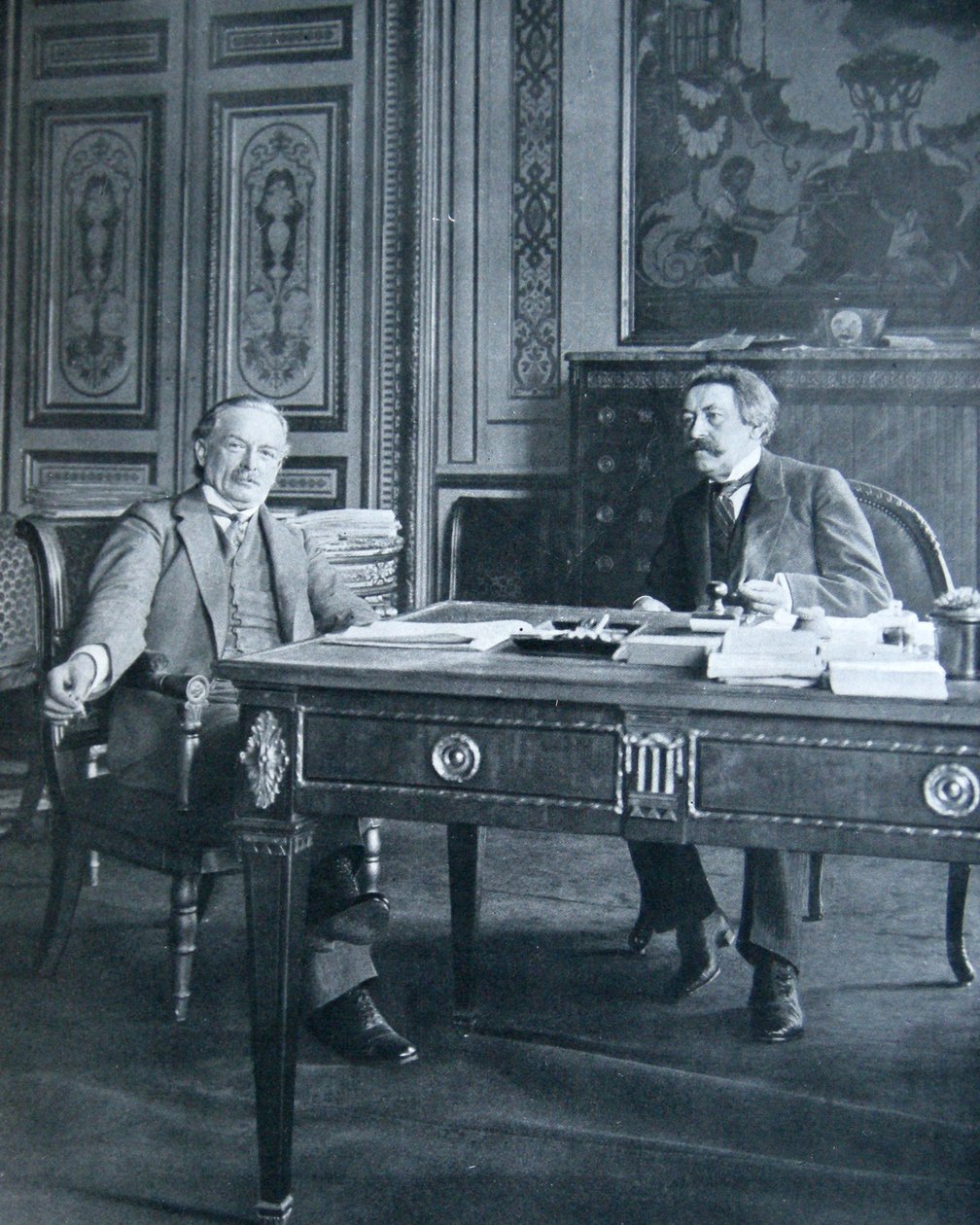 Lloyd George和Aristide Briand，1916年 作者 法国摄影师