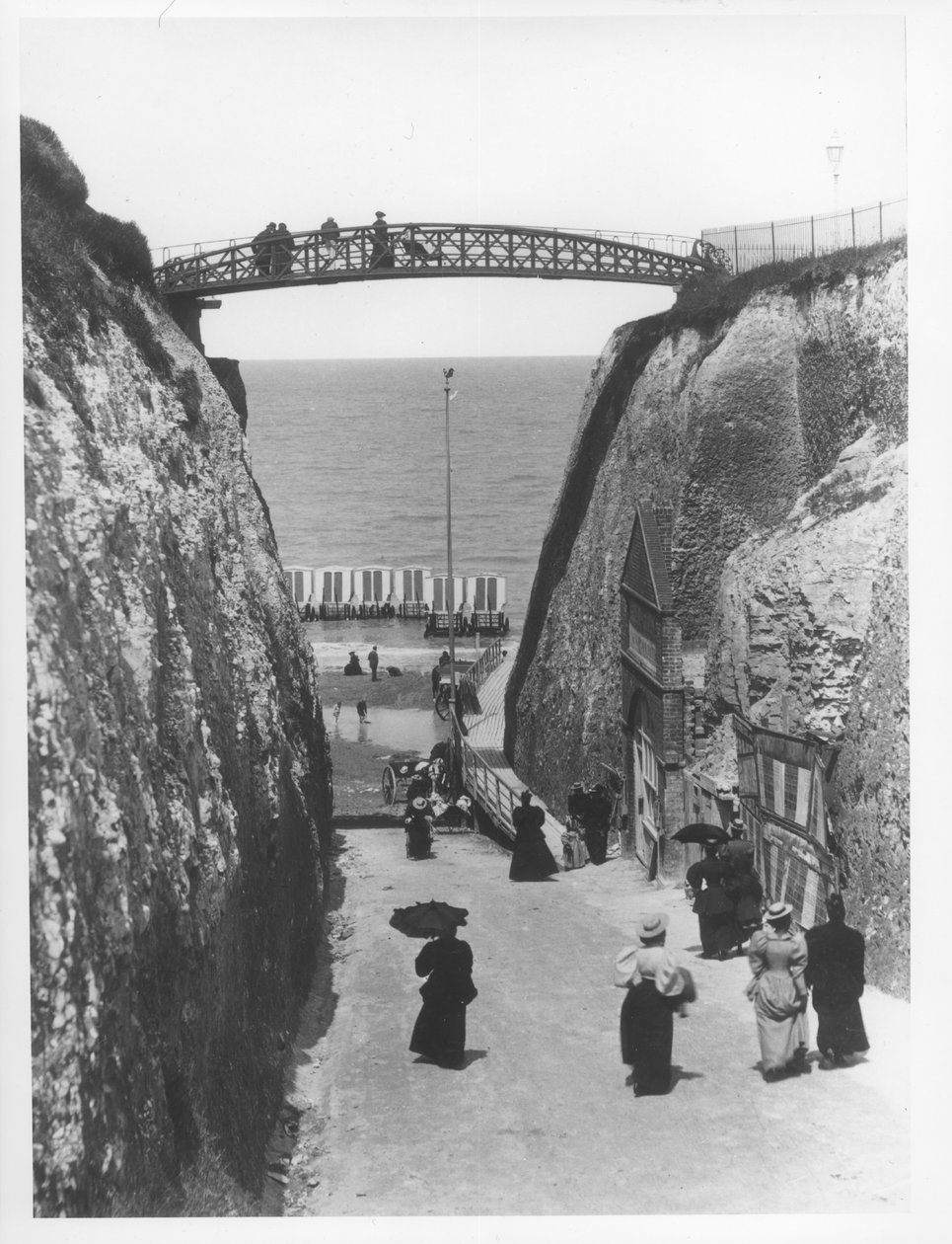 Newgate Gap，Margate，c.1900（bw photo） 作者 法国摄影师