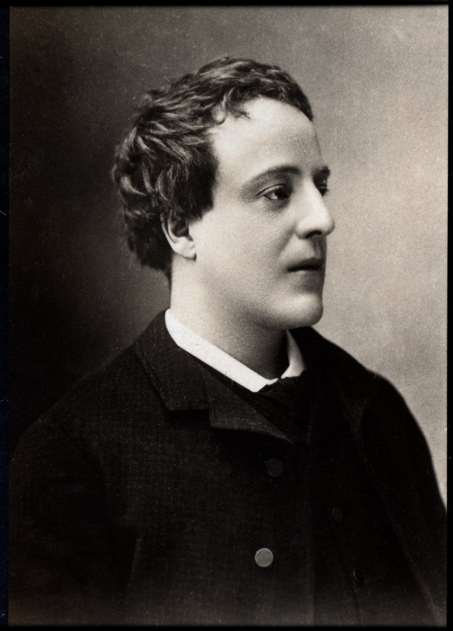 Adolphe Leon Willette（1857-1926），法国画家，插画家，漫画家和平版画家的肖像。 作者 法国摄影师