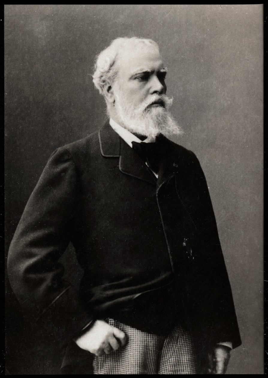 Alexandre Cabanel（1823-1889）的肖像，法国画家。 作者 法国摄影师
