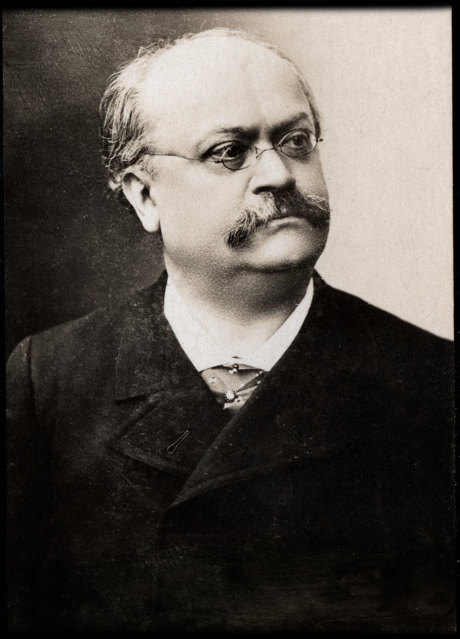 Charles Lecocq（1832-1918）的肖像，法国音乐作曲家。 作者 法国摄影师