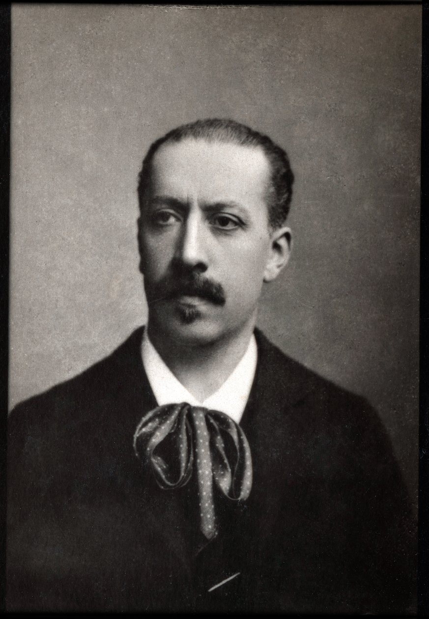 Charles Marie Jean Albert Widor（1844-1937）的肖像，法国风琴师，作曲家和老师。 作者 法国摄影师