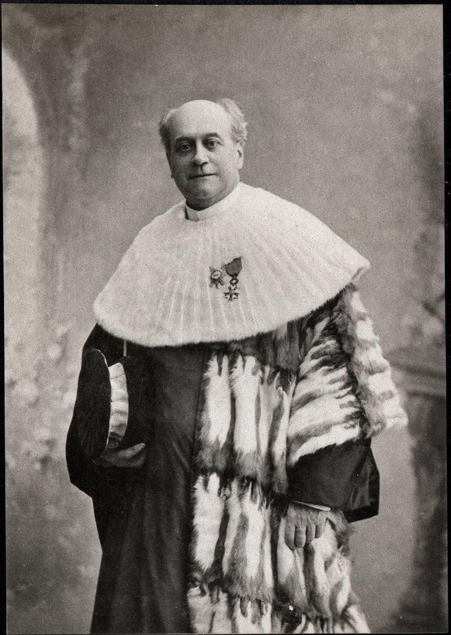 Charles Mazeau的肖像，（1825-1905），法国法官和政治家。 作者 法国摄影师