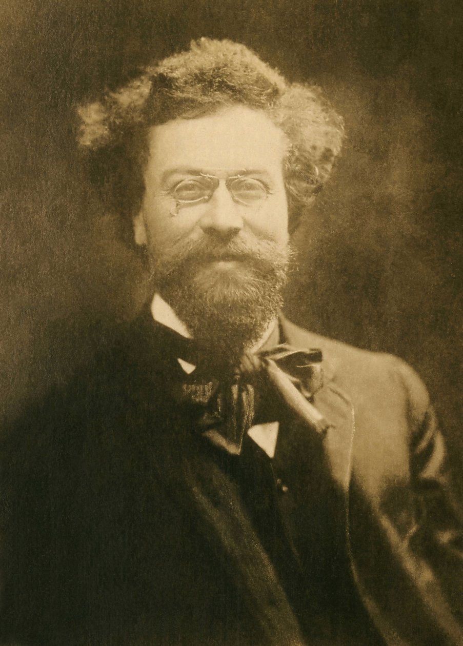 法国作曲家克劳德-特拉斯（1867-1923）的画像。 作者 法国摄影师