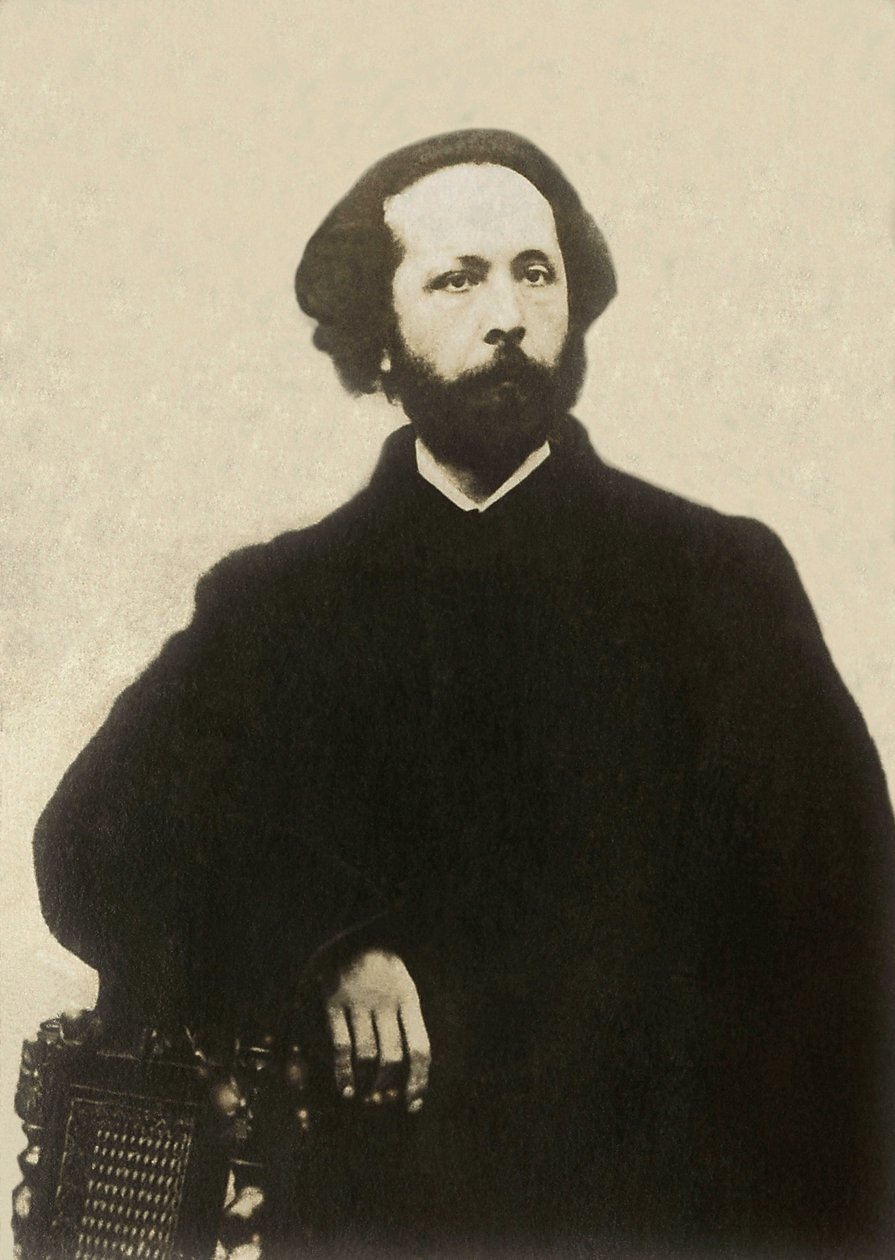 爱德华·拉洛（Edouard Lalo，1823-1892）的肖像，法国作曲家。 摄影，19 世纪后期，巴黎。 作者 法国摄影师