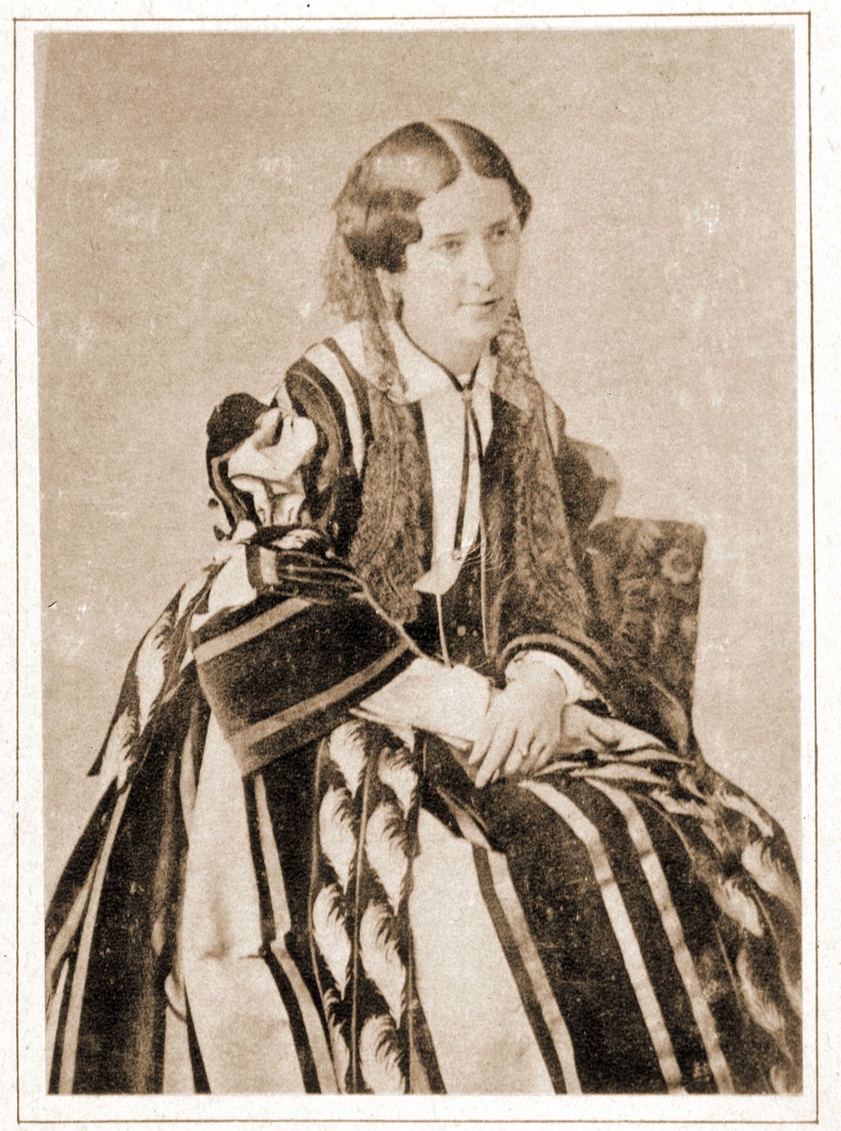 伊丽莎白·费利克斯的肖像，1851 年，名叫雷切尔小姐，法国悲剧家 (1821 - 1858) 作者 法国摄影师