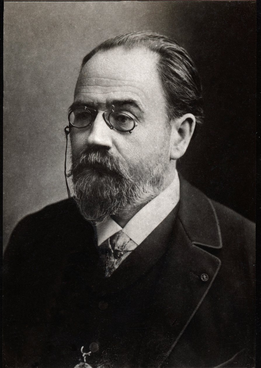 Emile Zola（1840-1902）法国作家的肖像。 作者 法国摄影师