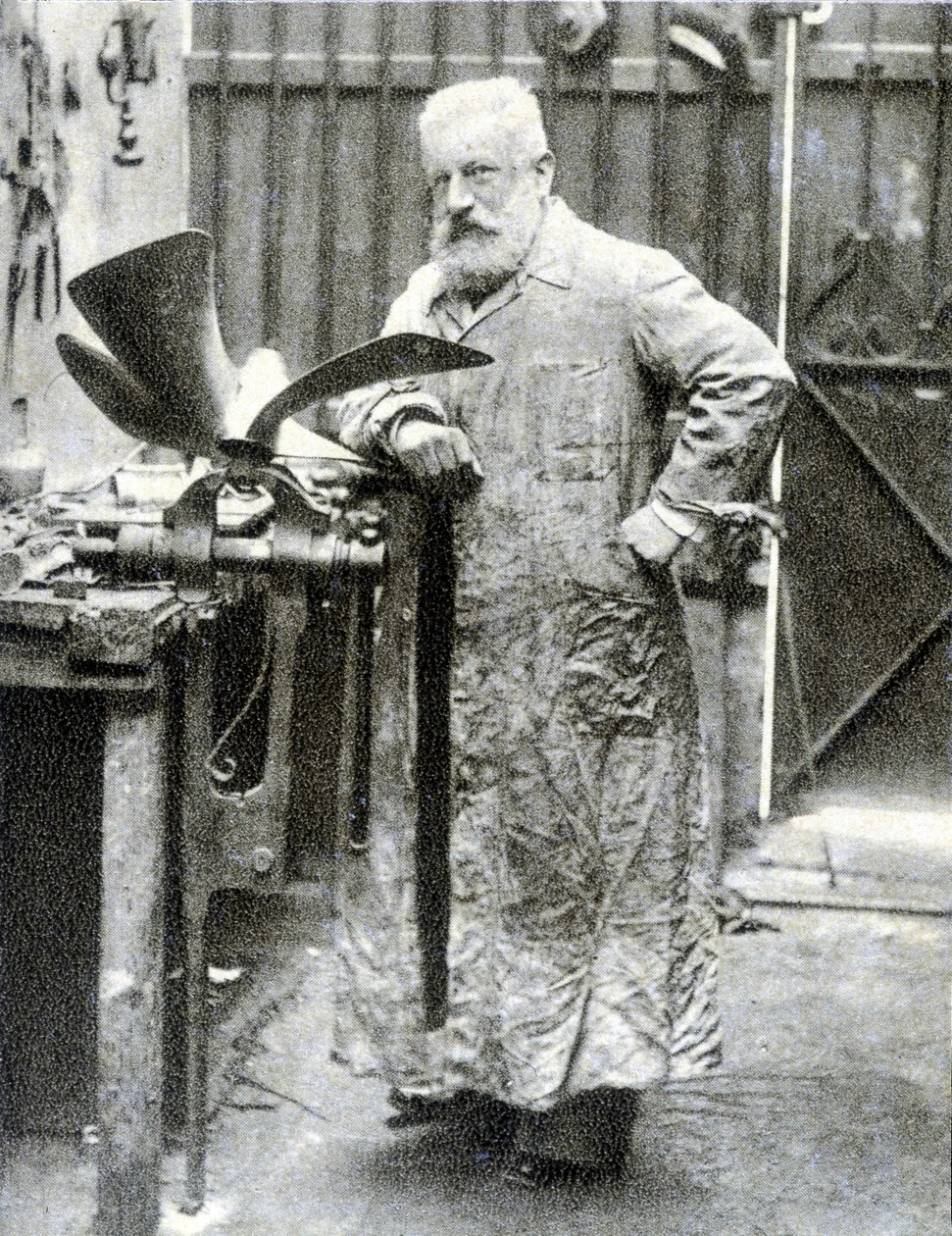 费尔南-弗雷斯特（1851-1914）的肖像，法国发明家（电机、汽车零件......）--摄影 作者 法国摄影师