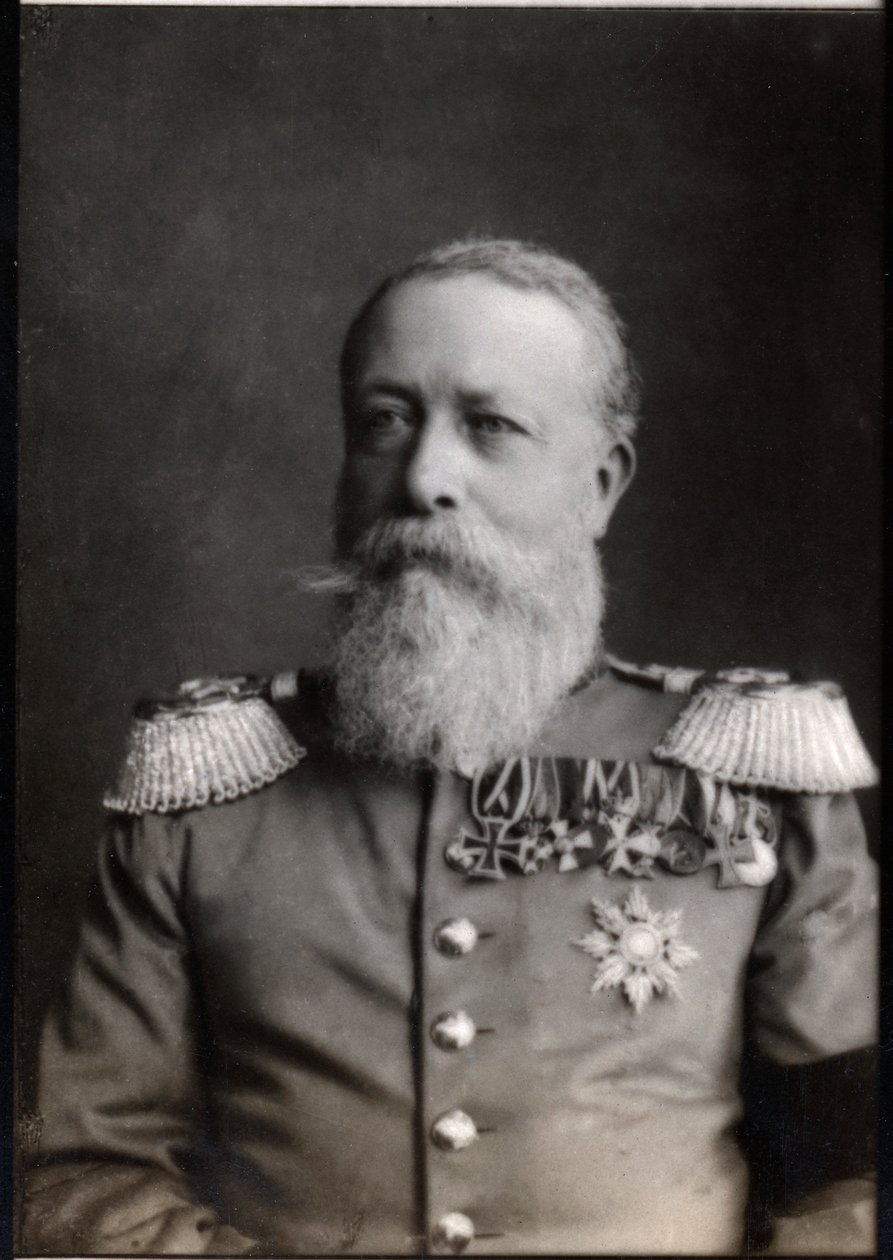巴登弗雷德里克（弗雷德里克）一世的肖像（1826-1907） 作者 法国摄影师